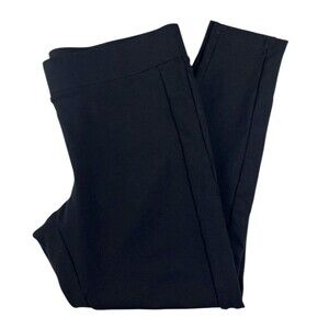 LOFT Women's Leggings Black Stretch Pull-On Ankle Size Large Minimalist Classic